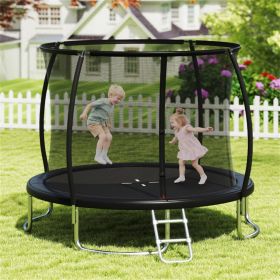 10FT Trampoline for Kids & Adults, 304.80cm Round Trampoline with Safety Enclosure Net, 880LBS Static Capacity