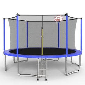 14FT for Kids Children with Safety Enclosure Net Outdoor Backyards Large Recreational Trampoline