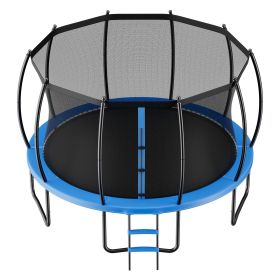 Outdoor Trampoline, 15FT Recreational Trampoline, ASTM Approved Trampolines with Enclosure Net & Thickened Pad, Max 470 lbs Weight Capacity